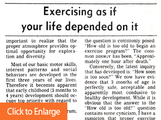 Exercise As If Your Life Depended On It